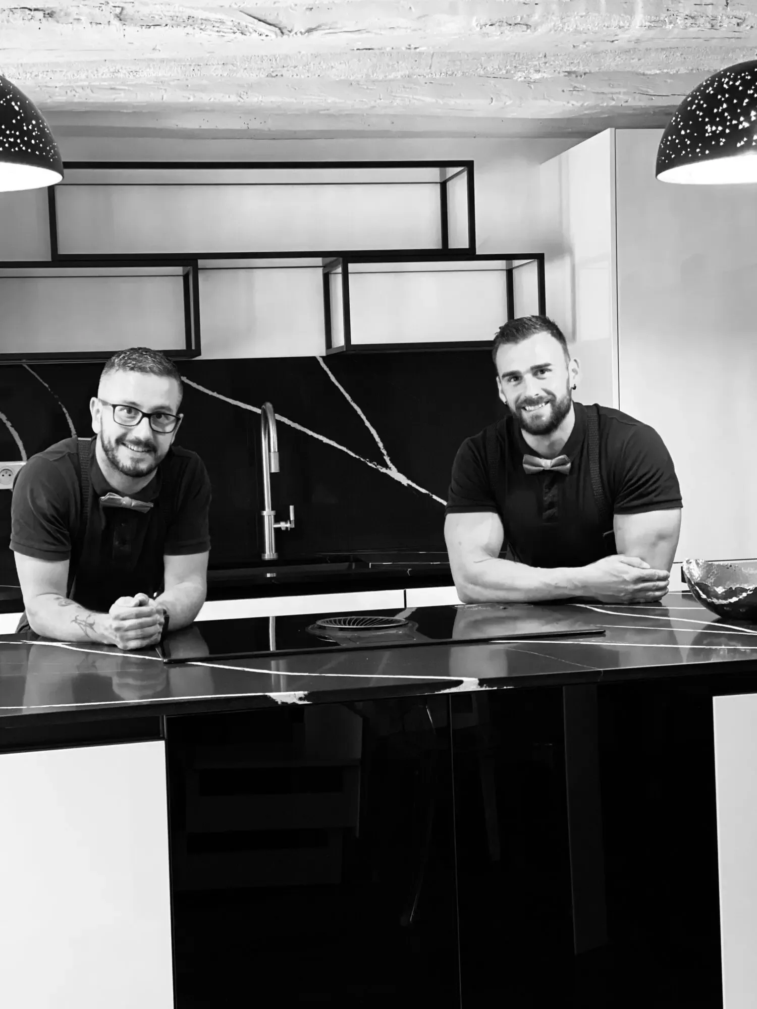 Artisan marbrier au travail