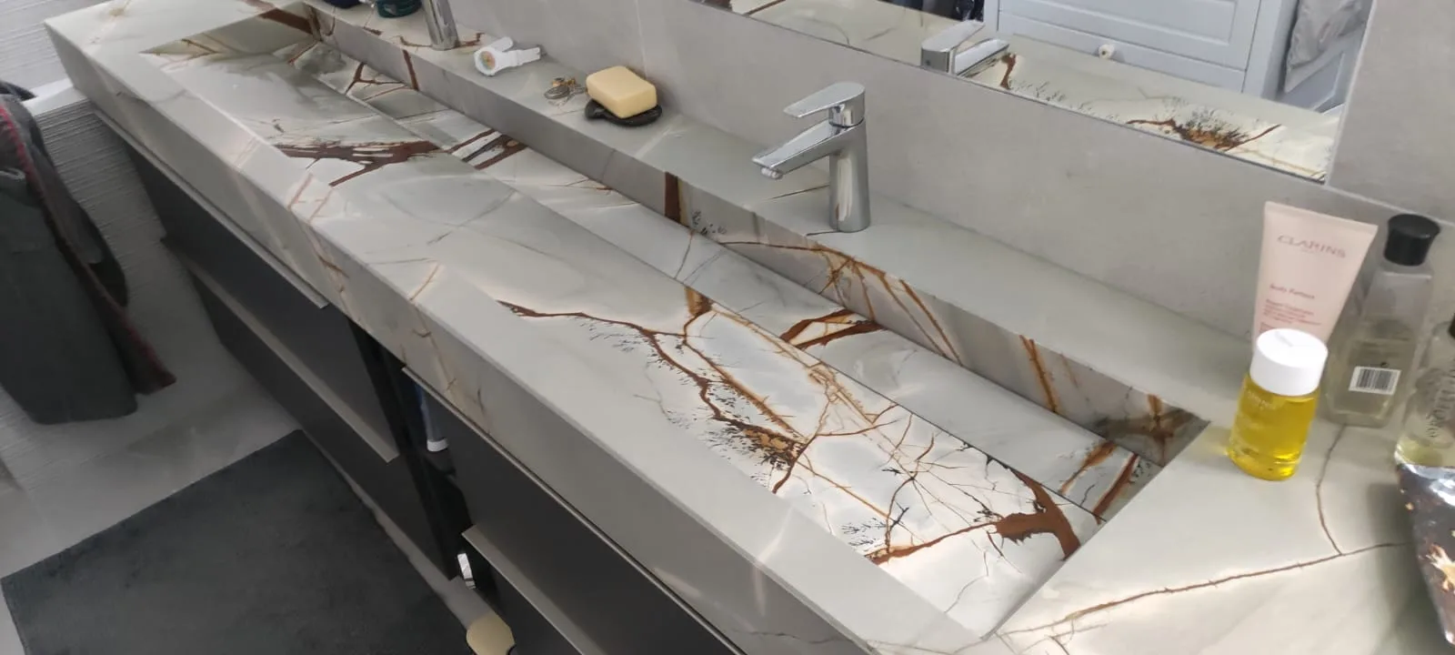 Réalisation en quartzite